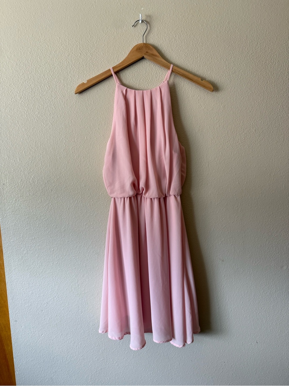 Lush Pink Halter Dress
